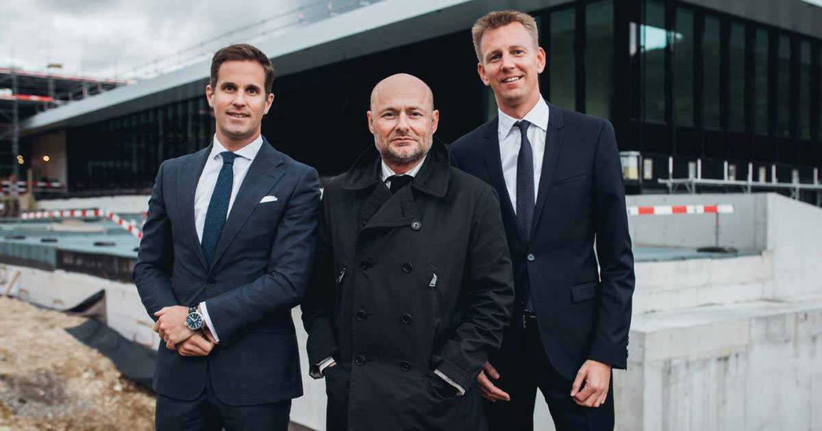 CEO von IWC Chris Grainger-Herr, Georges Kern, Head of Watchmaking, Marketing und Digital von Richemont und Andreas Voll, COO von IWC besuchten ebenfalls das Richtfest.