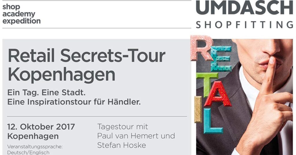 Retail Secrets-Tour Kopenhagen am 12. Oktober 2017.