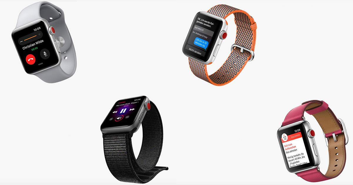 Die neue Apple Watch 3 funktioniert in gewissen Ländern (auch in Deutschland) auch ohne Telefonverbindung.