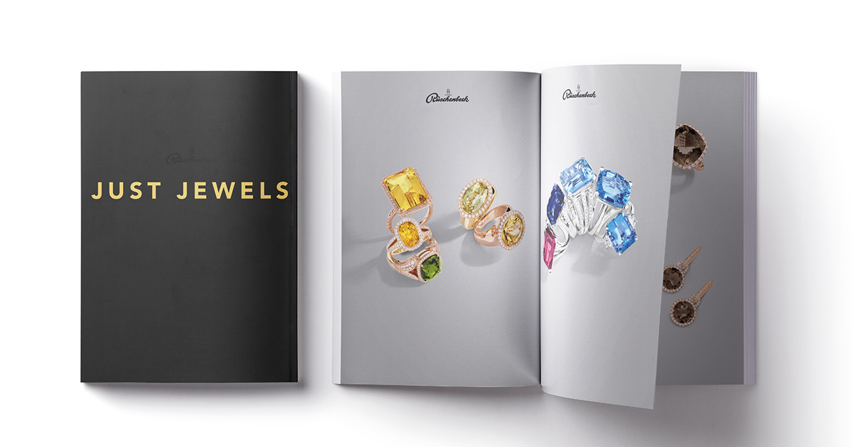 Rüschenbeck: Just Jewels. Der Profi zeigt wie eine gelungene Printproduktion aussehen kann.