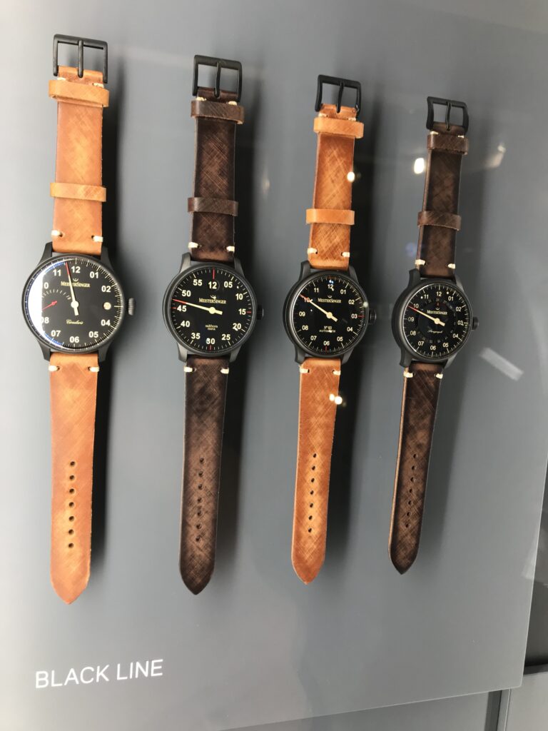 Meistersinger hat Wort gehalten: Die Kollektion besteht ausschließlich aus Einzeigermodellen.