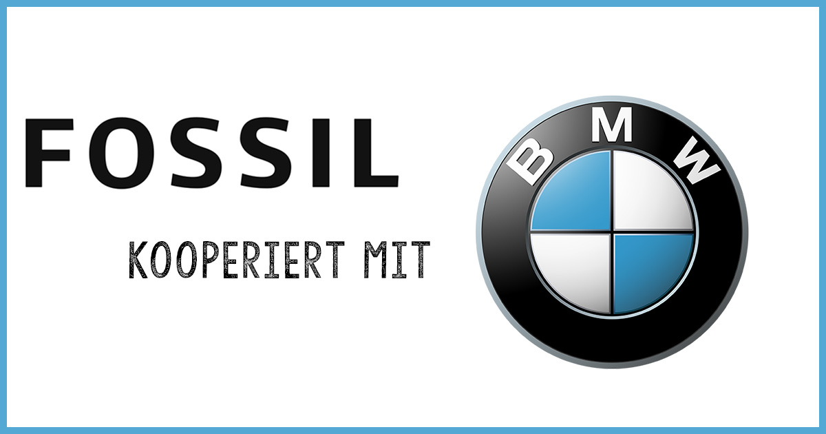 Fossil kooperiert für Uhren und Smartwatches mit BMW.