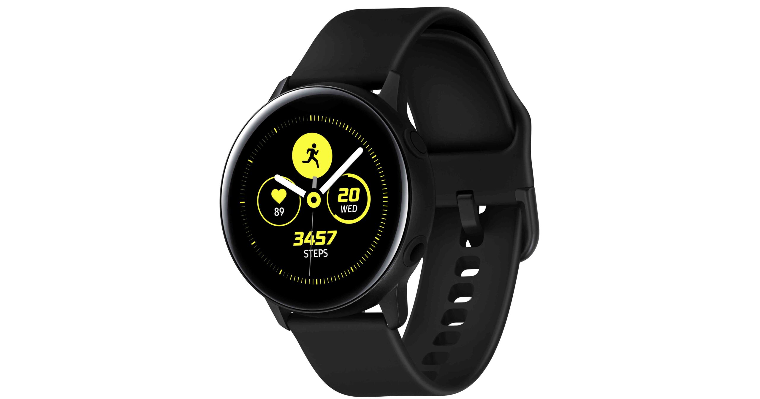 Die Samsung Galaxy Watch Active (SM-R500) black gibt es auch in green, rose gold und silver.