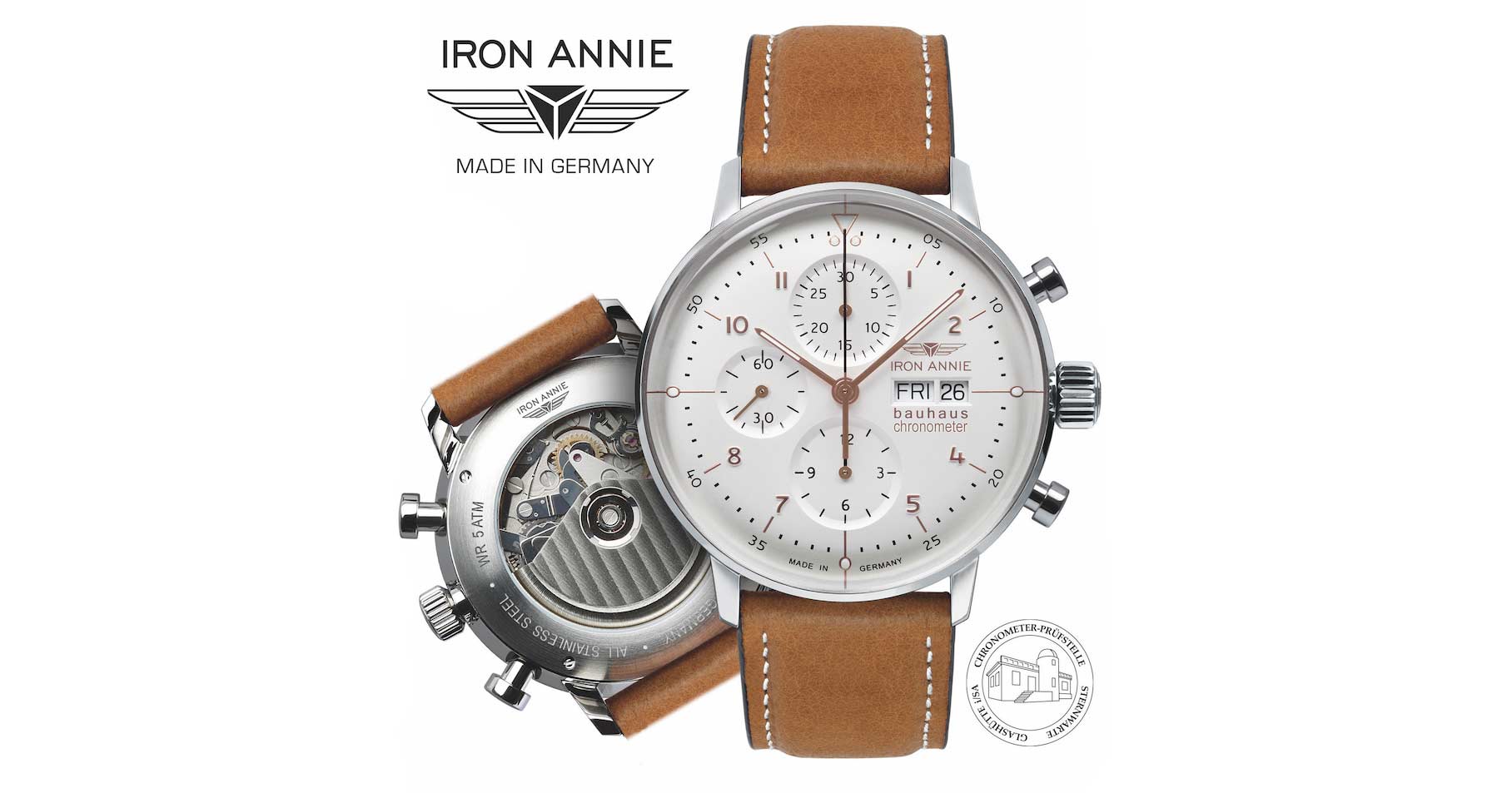 Der IRON ANNIE Bauhaus Chronometer Chronograph, Sternwarte Glashütte, Ref. 5020