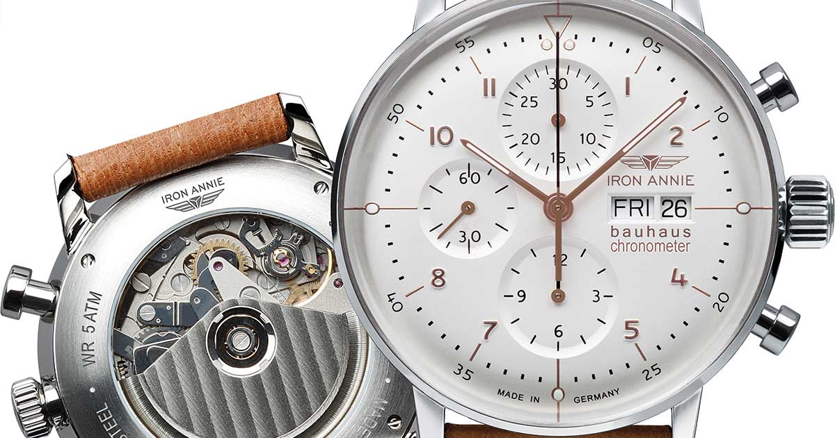 Preisgekrönter Chronmeter: Der Bauhaus-Chronograph von Iron Annie erhielt den Preis.