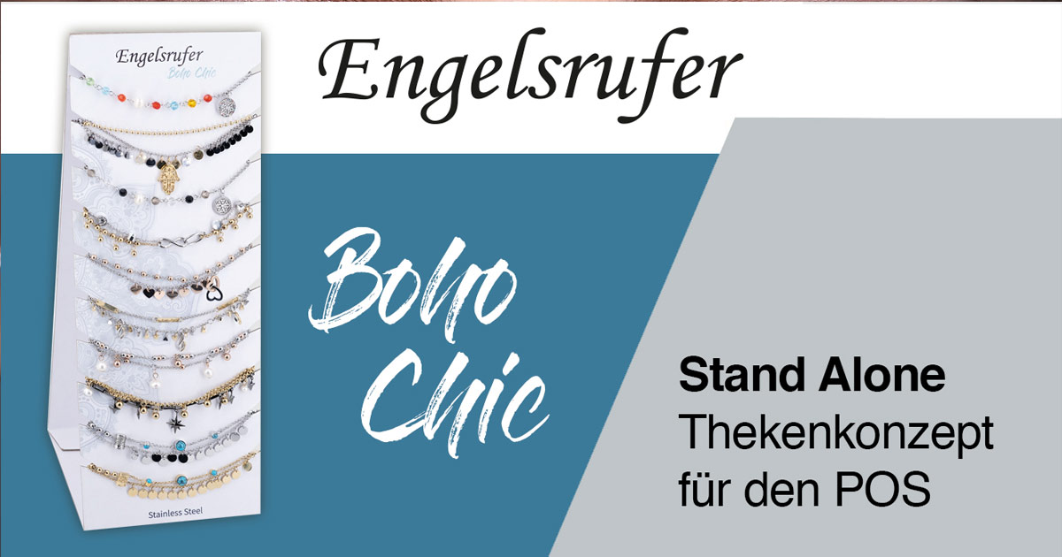 Der Boho-Chic kommt zurück. Engelrufer hat nun eine Kollektion mitsamt P.O.S.-Display herausgebracht.