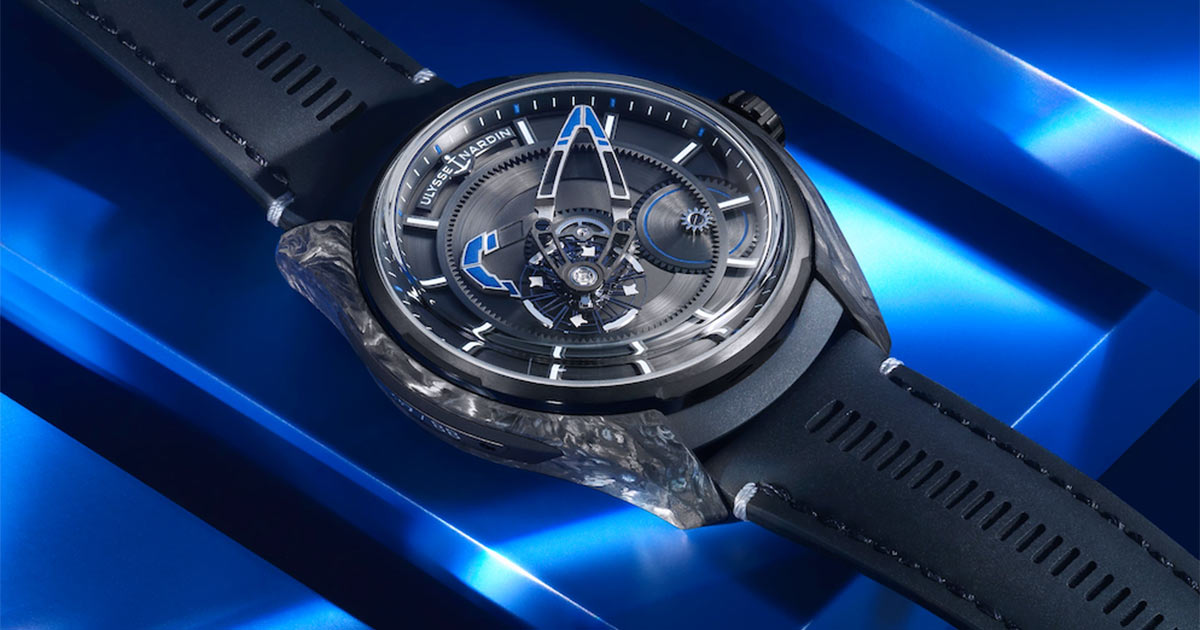 Die FREAK X Bucherer BLUE besteht aus Carbonium®.