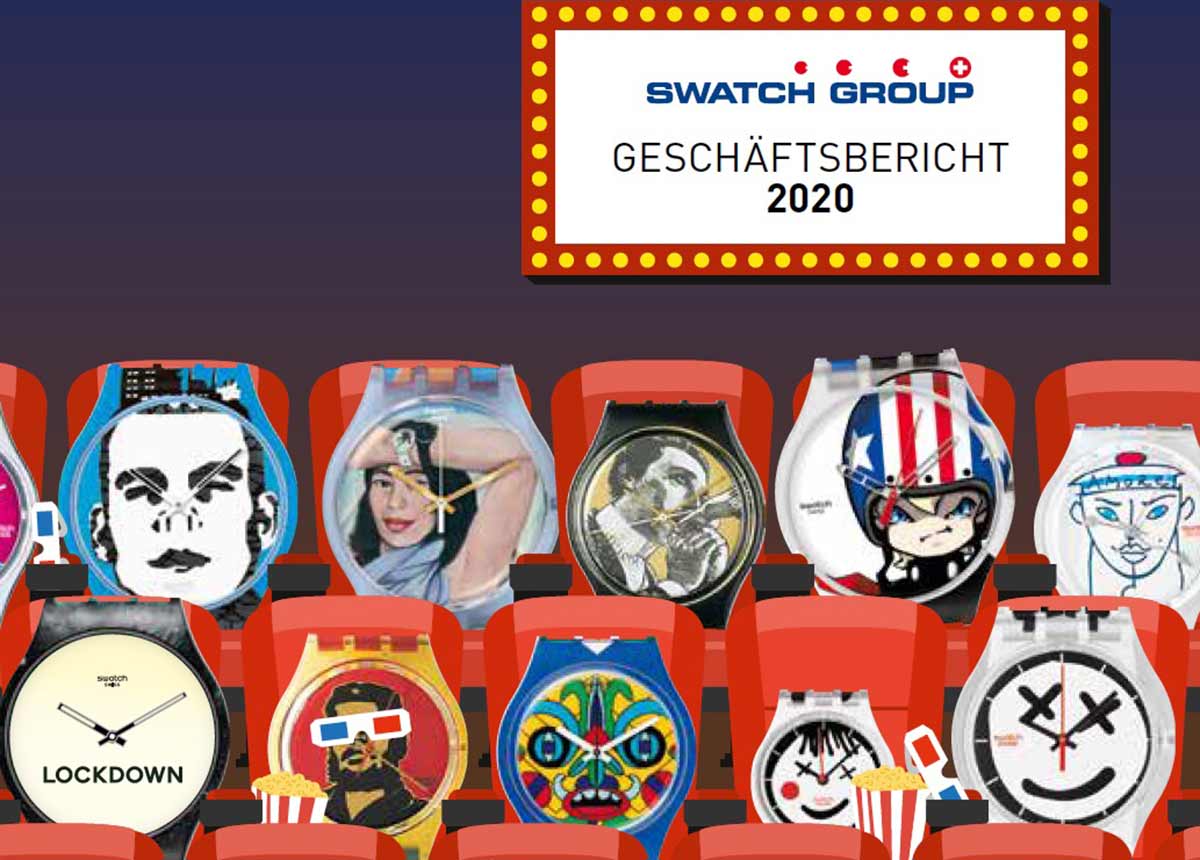 Die Swatch Group führte die Bilanzmedienkonferenz zum Geschäftsjahr 2020 online durch und veröffentlichte im Vorfeld dazu den Geschäftsbericht.