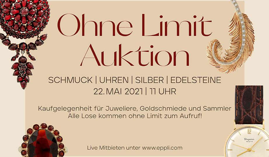 Am 19. Juni 2021 gibt es wieder eine "Ohne Limit Auktion" von Eppli.