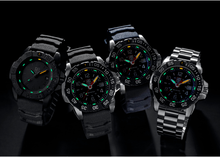 Die Luminox Navy SEALs RSC Uhren gibt es in vier Varianten. © Luminox