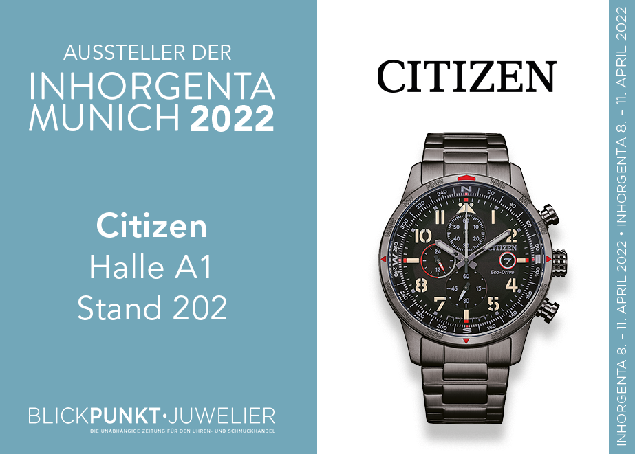 Citizen ist wieder auf der Inhorgenta präsent.