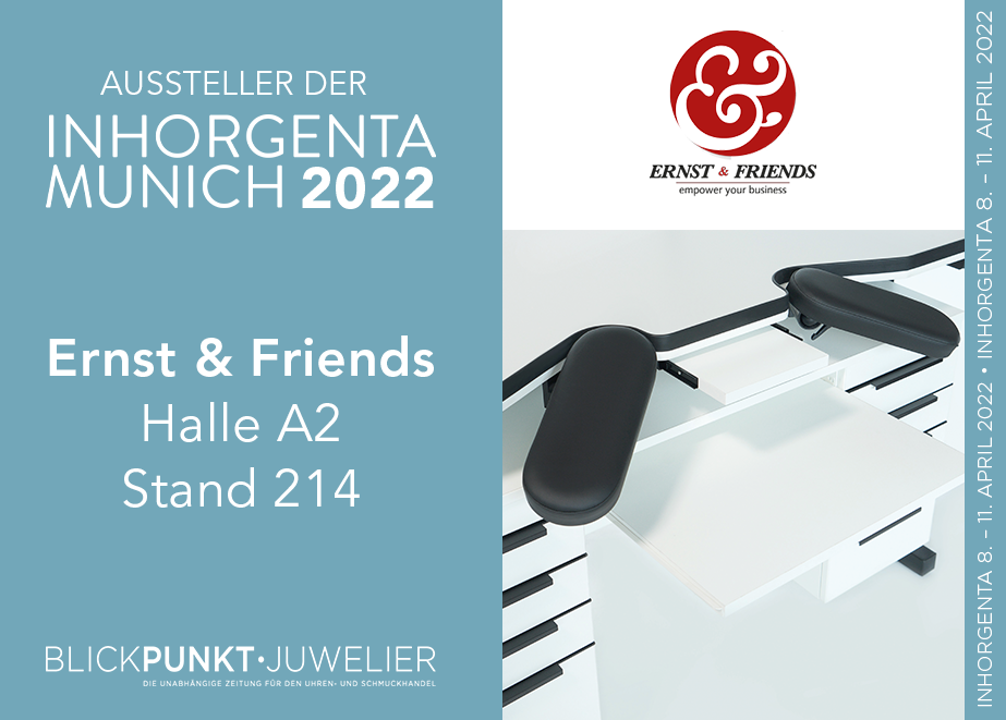 Besichtigen Sie den Stand von Ernst & Friends in Halle A2, Stand 214.