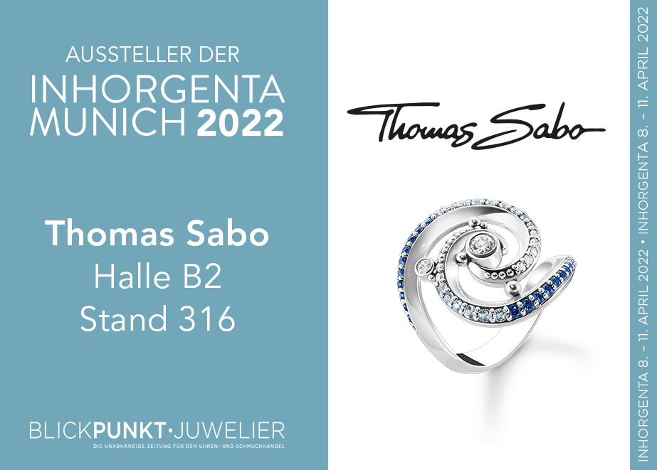 Besuchen Sie den Stand von Thomas Sabo in Halle B, Stand 316.