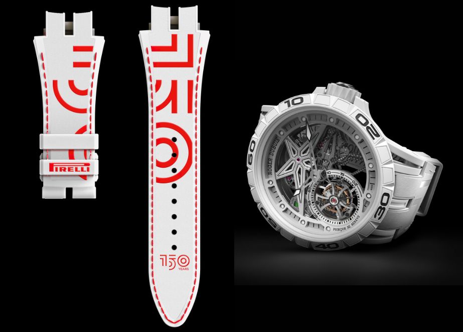 Roger Dubuis x Pirelli stellen die Excalibur Spider Pirelli Monotourbillon (MT) vor. 3