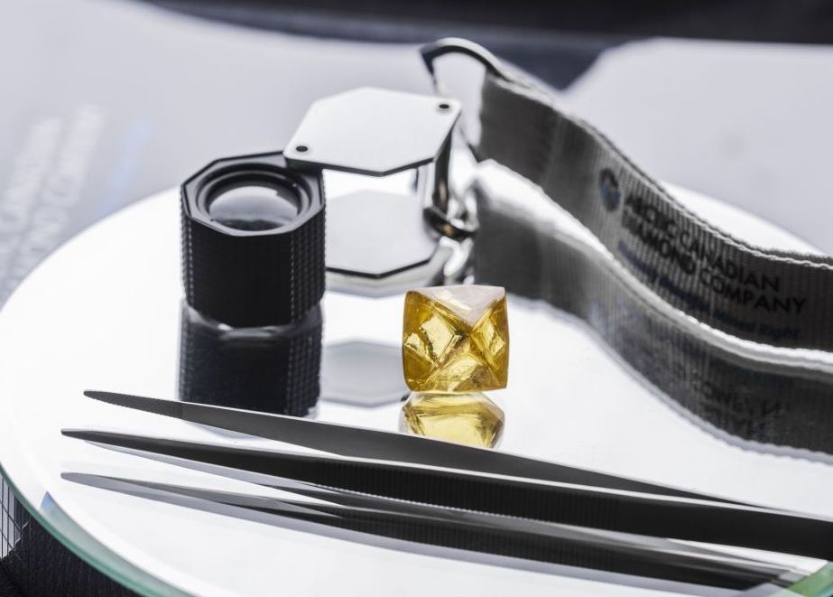 Der Rekord-Edelstein wurde in der Misery-Grube von Ekati entdeckt, einer bedeutenden Quelle für gelbe Diamanten. © Arctic Canadian Diamond Company