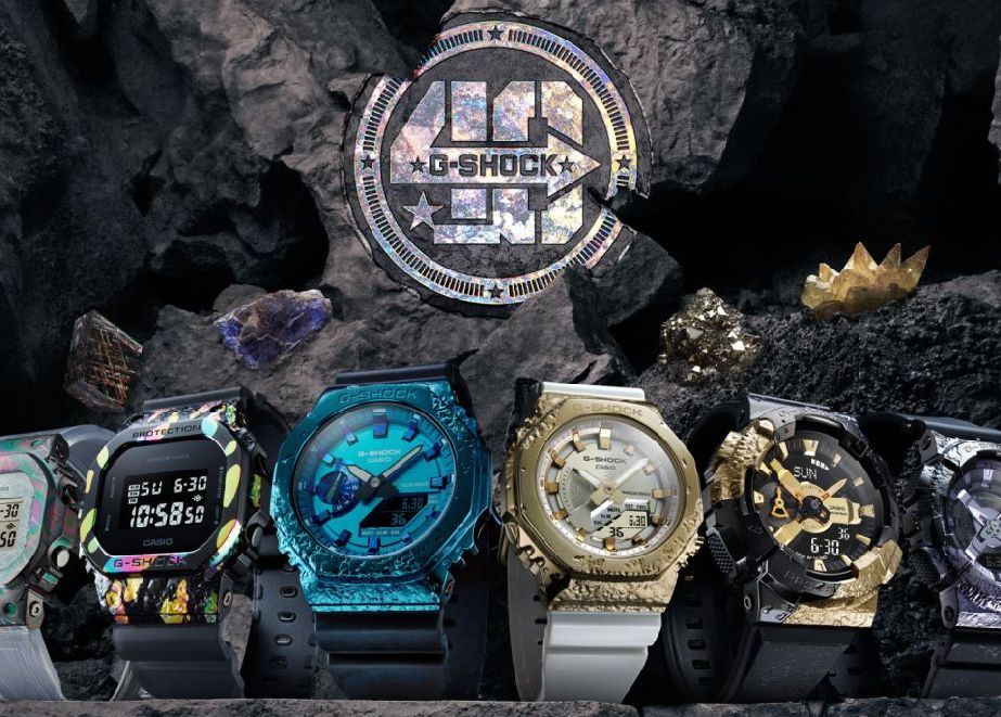 Vorlage für das Design der Adventurer's Stone-Kollektion ist das Mineral Kunzit. © Casio