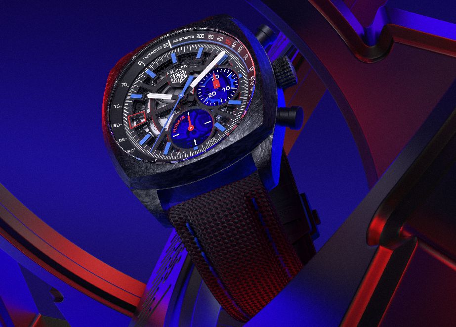 Im Design der TAG Heuer Monza Flyback Chronometer spiegel sich die Nähe der Marke zum Motosport wider. © TAG Heuer