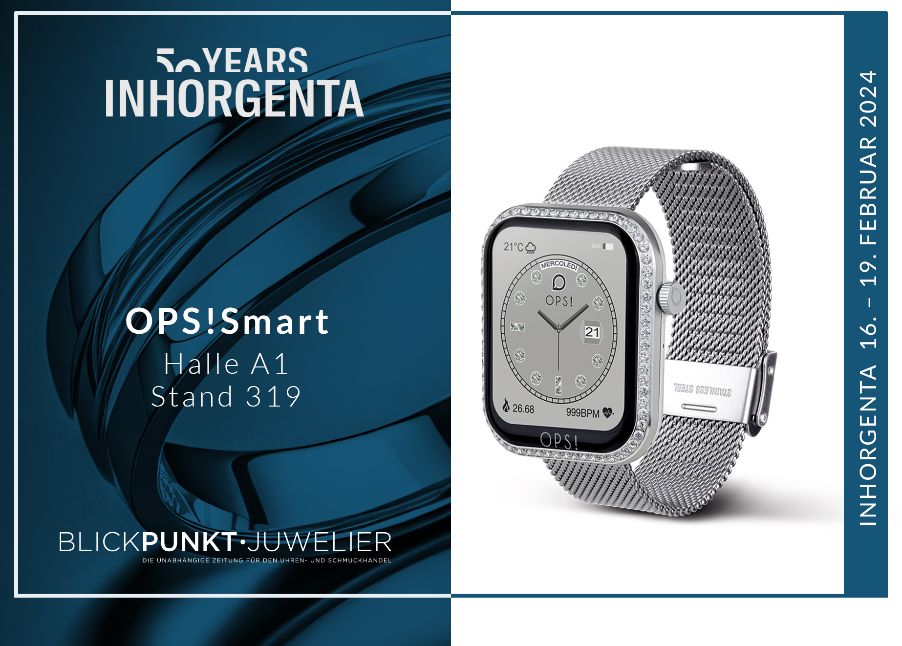 OPS Smart Love Diamonds Smartwatch Inhorgenta